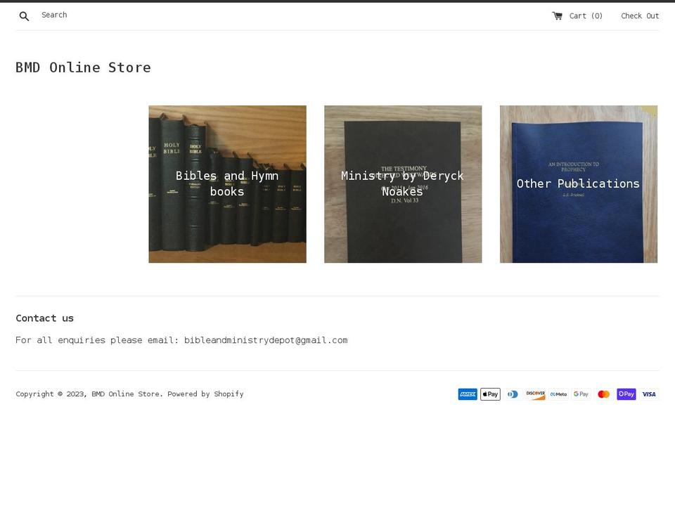 bmd-online.myshopify.com shopify website screenshot