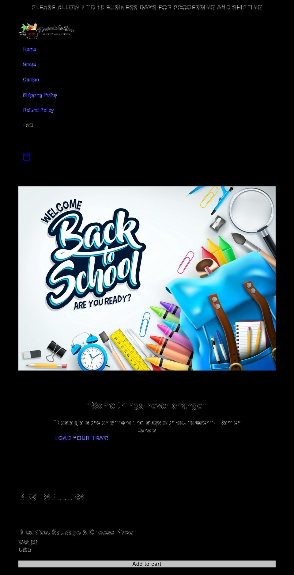 bmdfoods.com shopify website screenshot