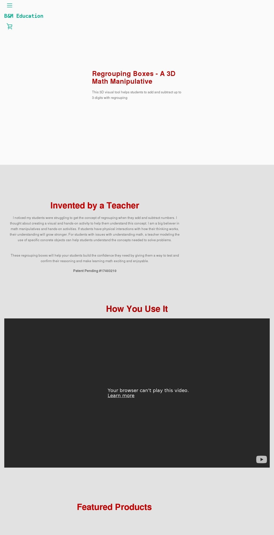 bmeducation.net shopify website screenshot