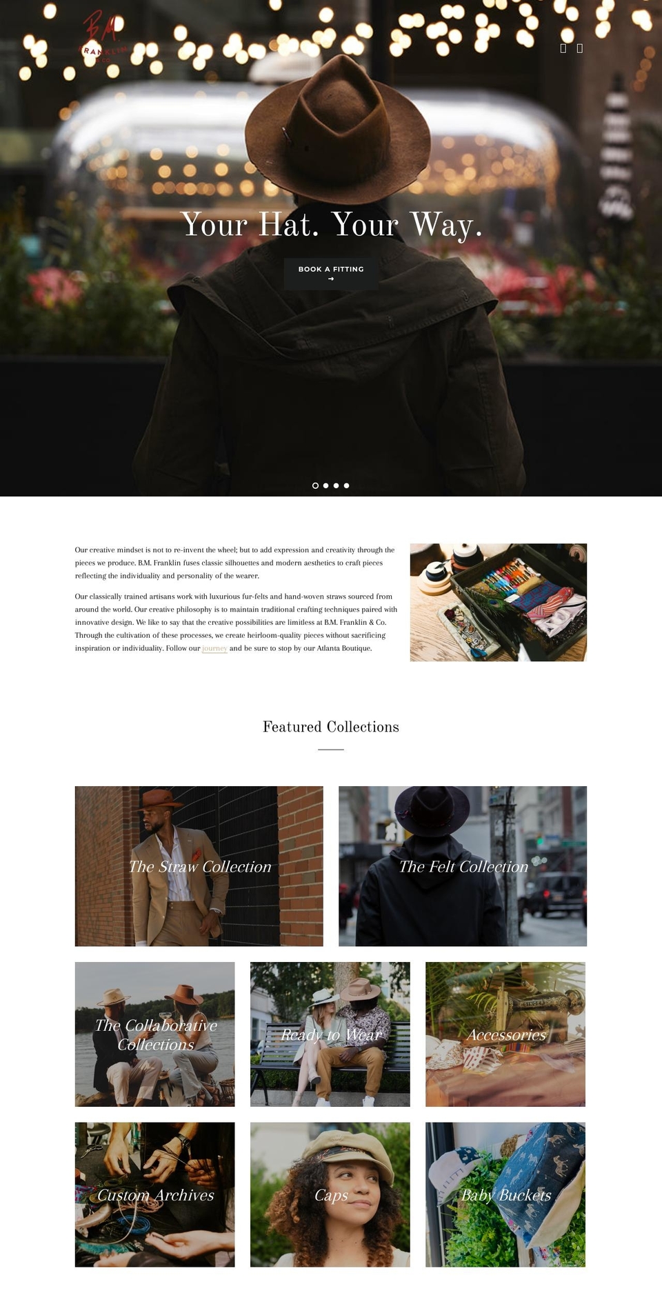 bmfranklinco.com shopify website screenshot