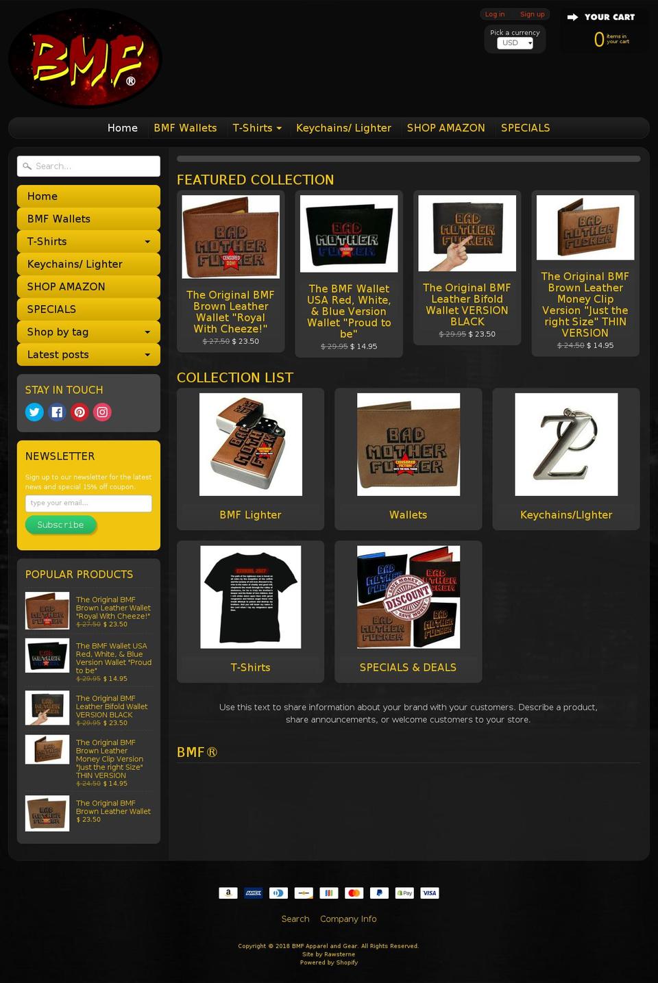 bmfwallets.myshopify.com shopify website screenshot