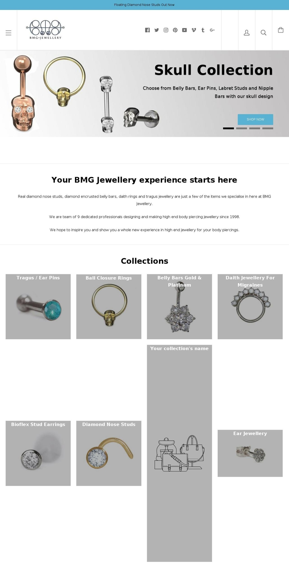 bmgbespoke.com shopify website screenshot