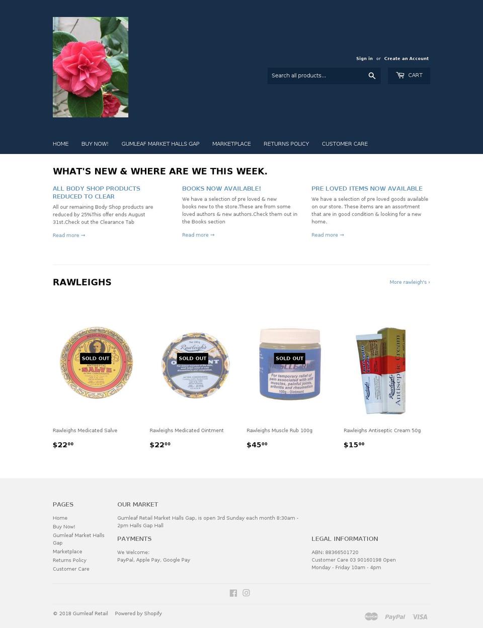 bmgretailau.com — Shopify storefront screenshot