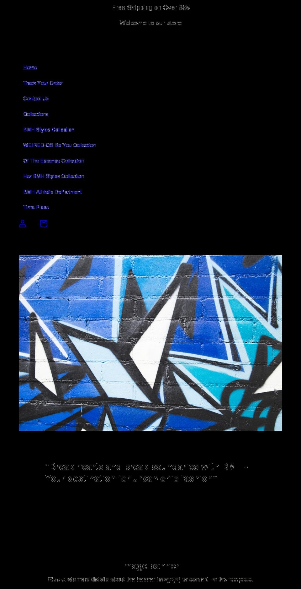bmhstyles.com shopify website screenshot