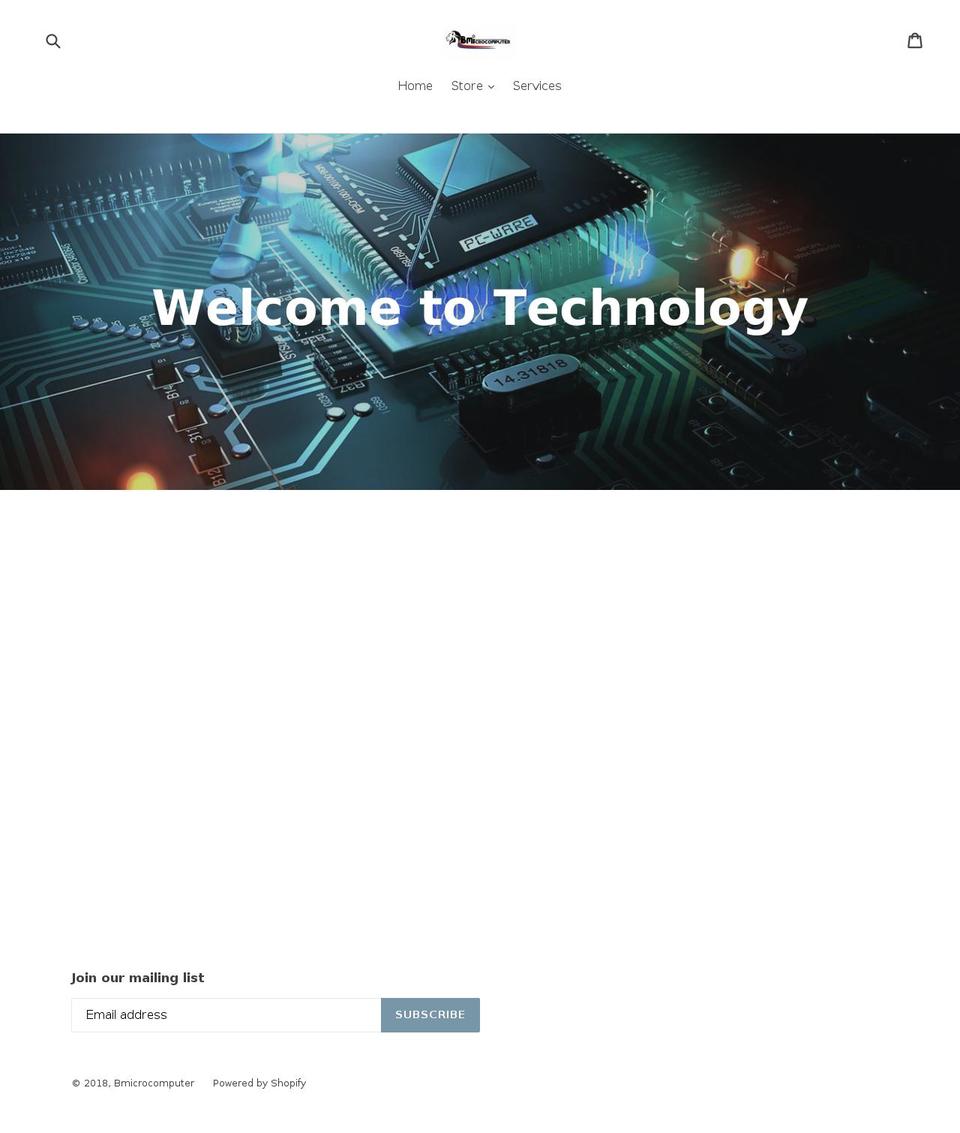 bmicrocomputer.com shopify website screenshot