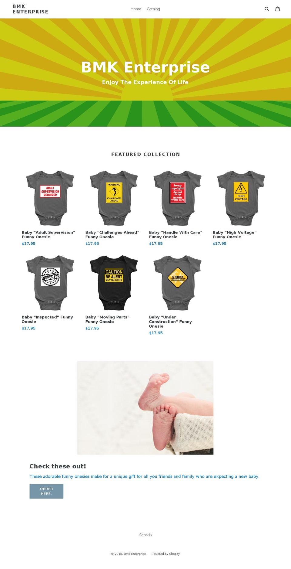bmkenterprise.com — Shopify storefront screenshot