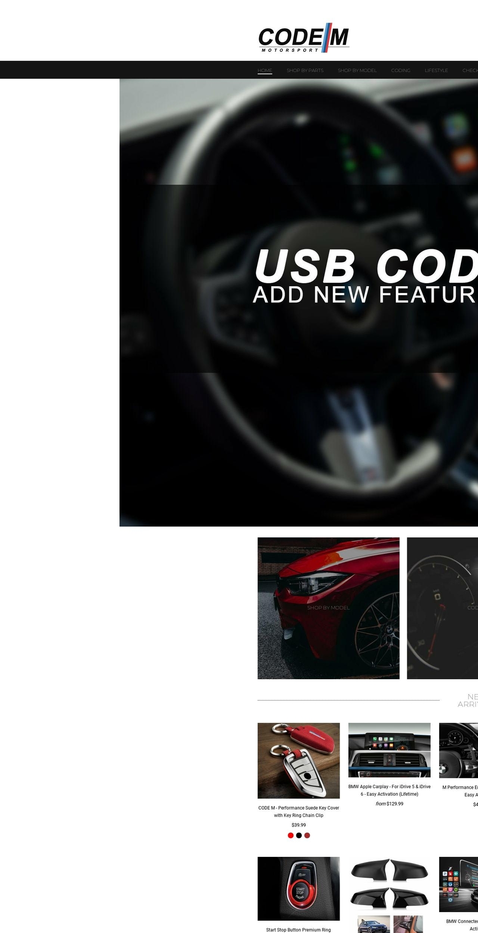 bmwcodem.com shopify website screenshot