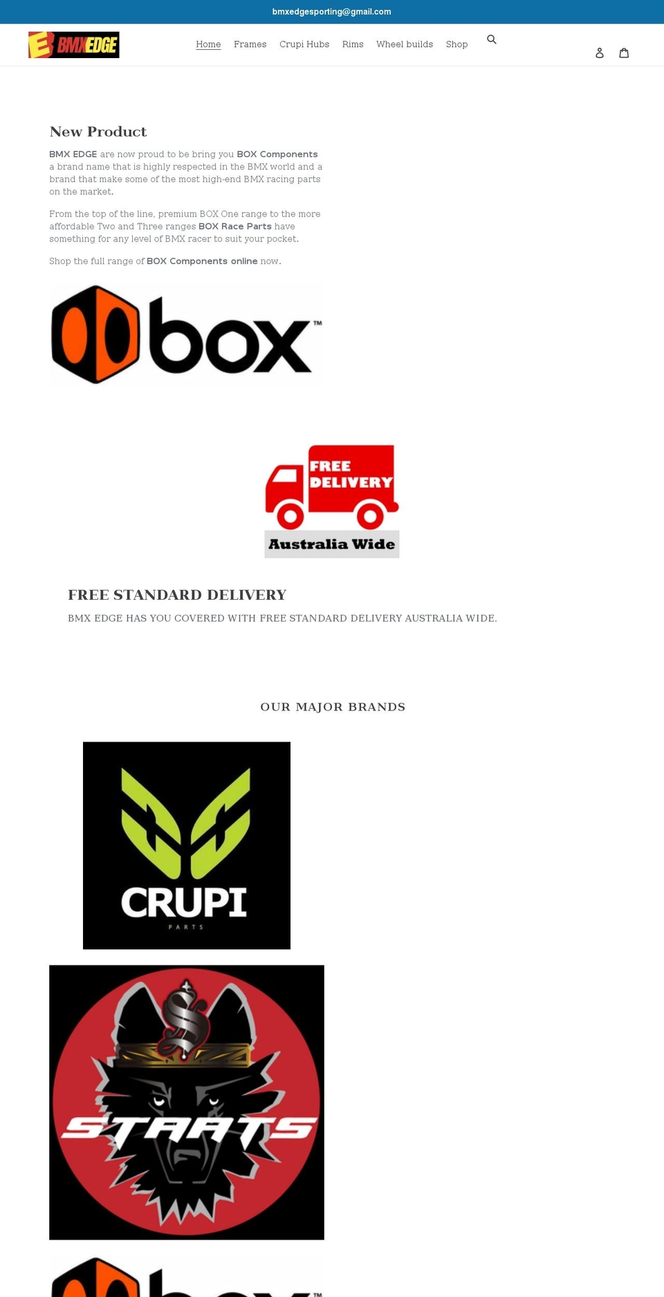 bmxedge.com shopify website screenshot