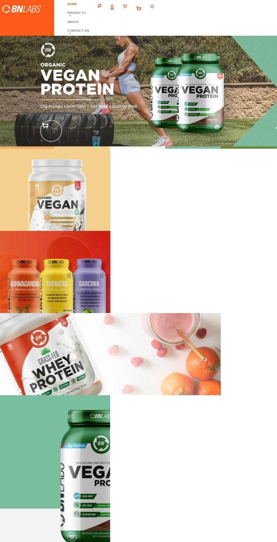 bn-labs.com shopify website screenshot