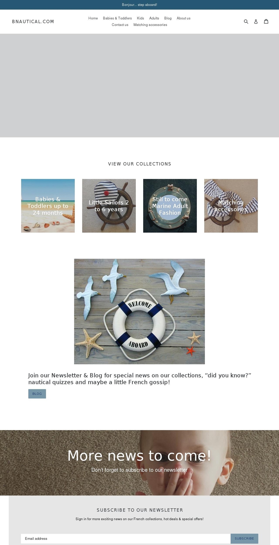 Nautica Shopify theme site example bnautical.com