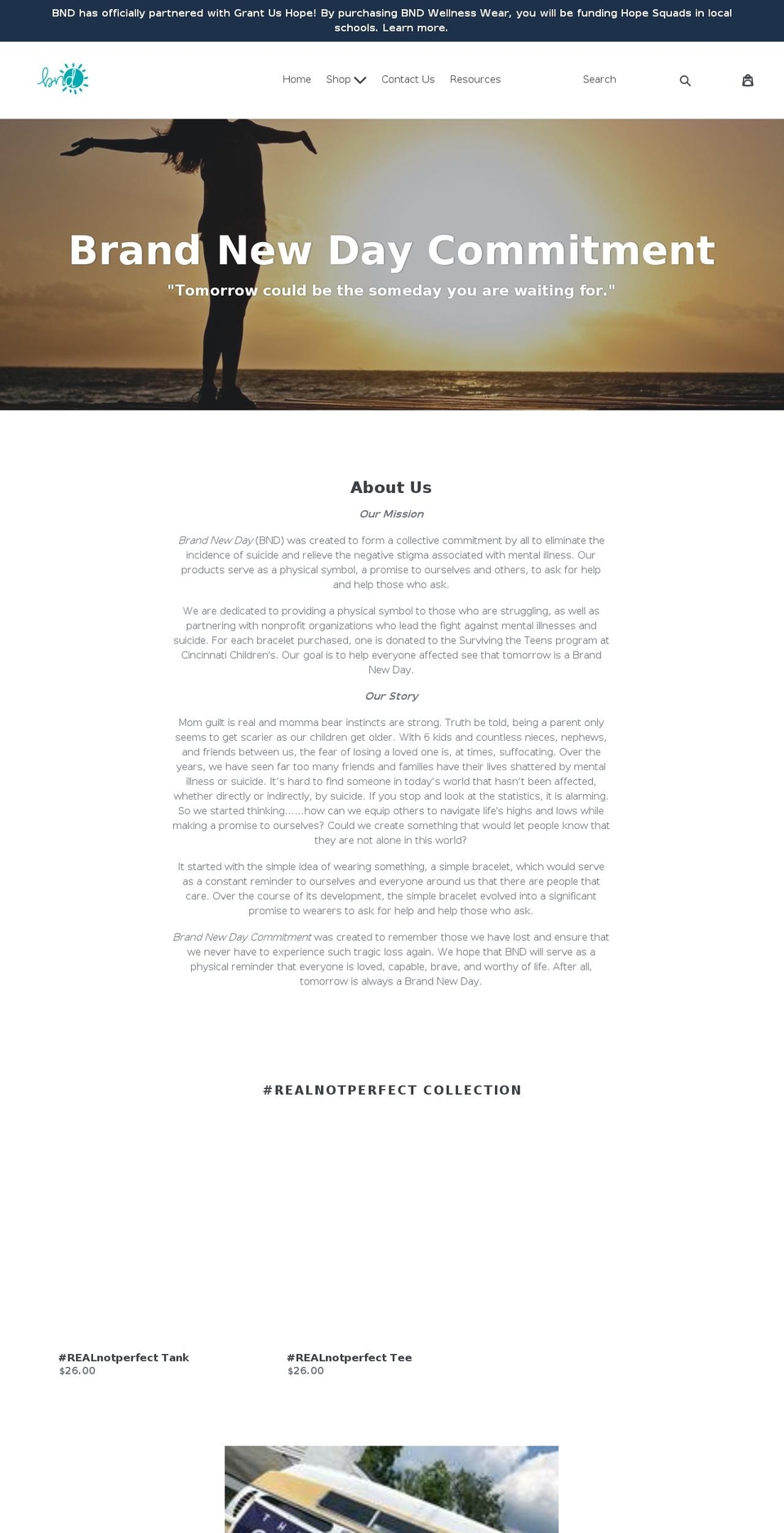 bndcommitment.com — Shopify storefront screenshot