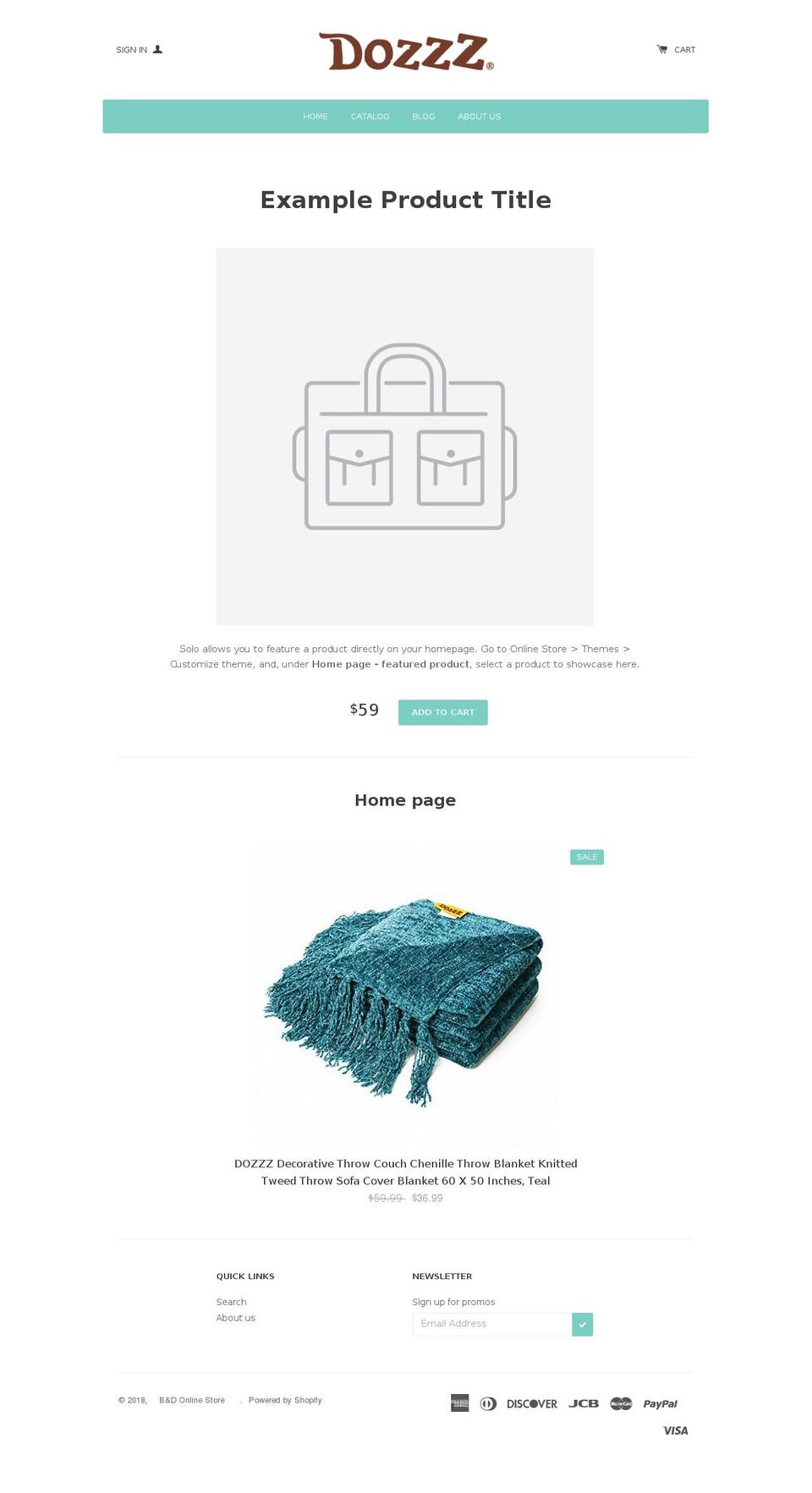 bndstore.com — Shopify storefront screenshot