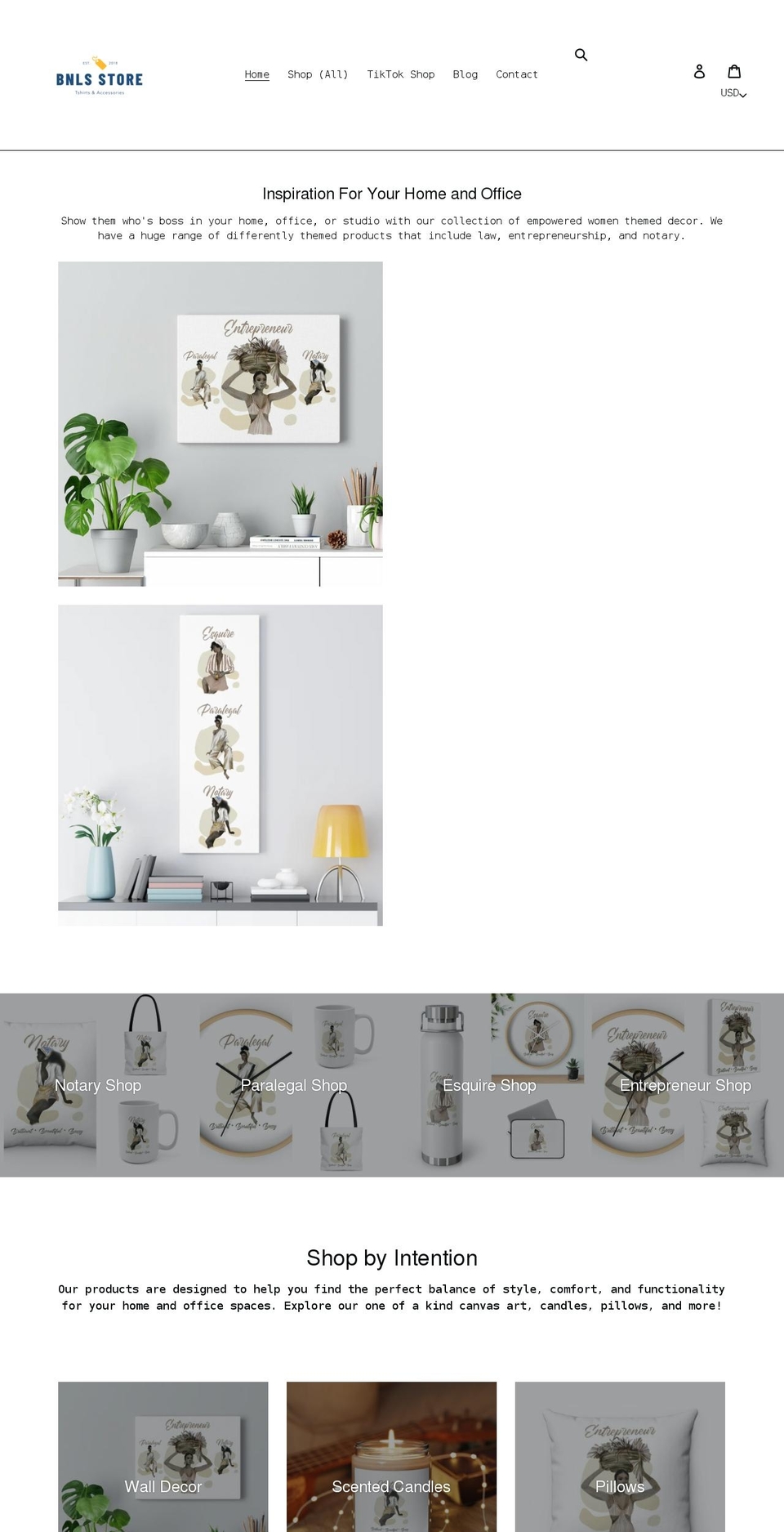 bnlsstore.com shopify website screenshot