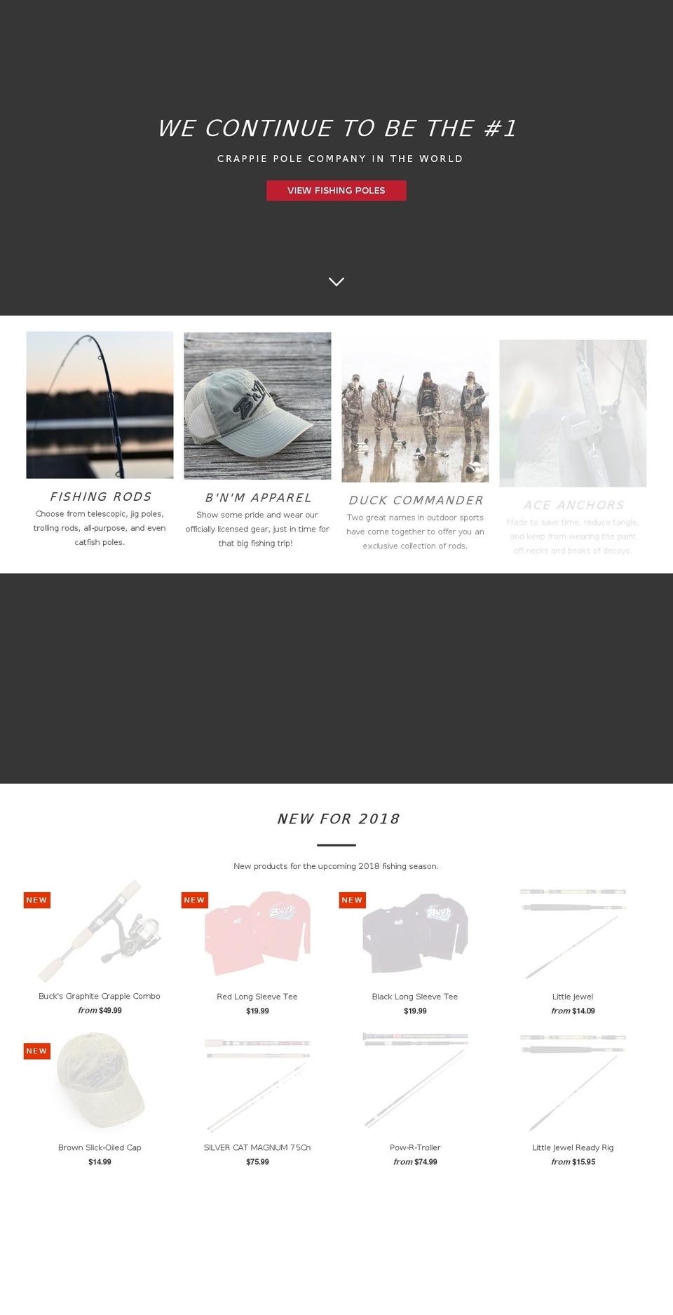 bnmfishing.com — Shopify storefront screenshot