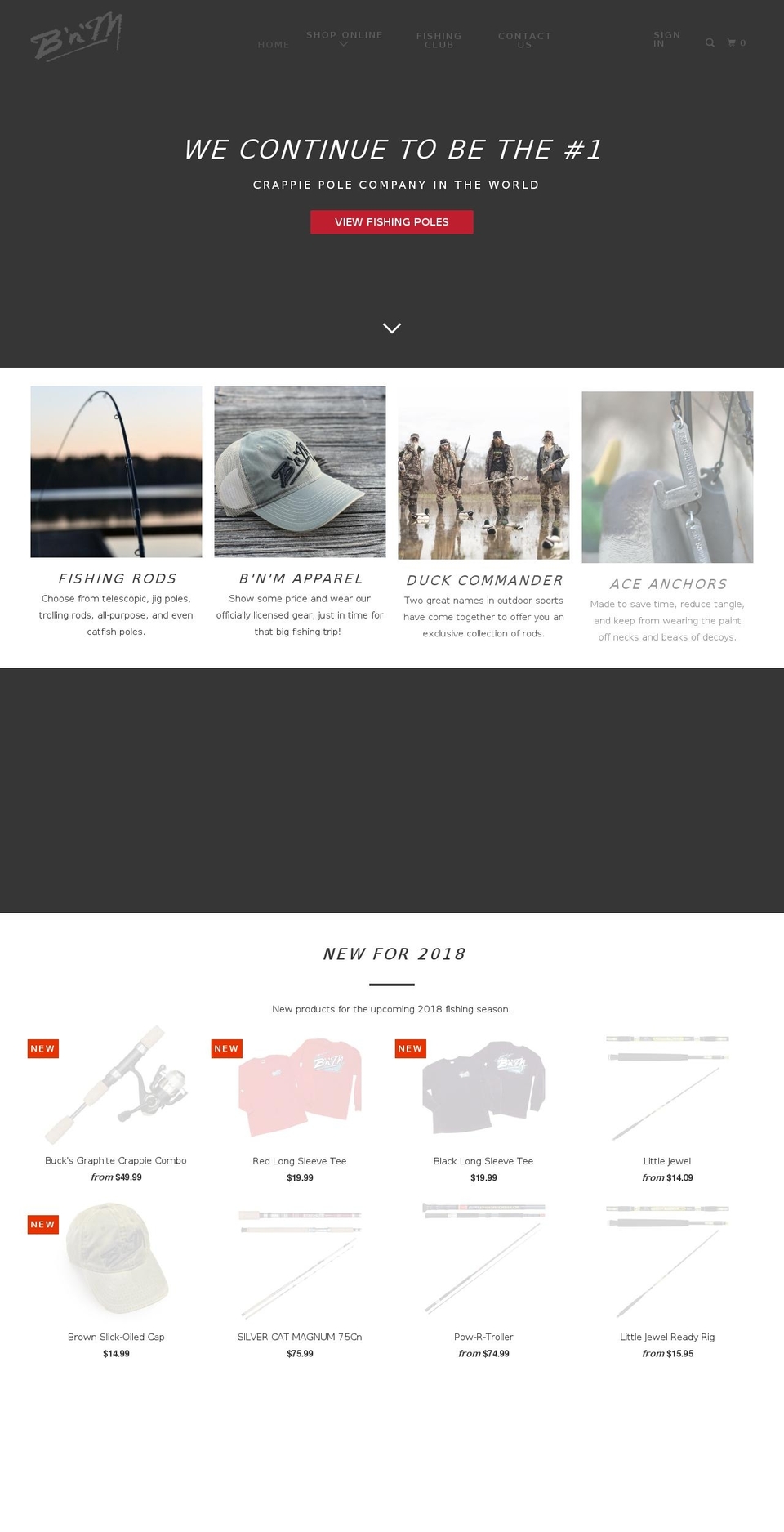 bnmpoles.com — Shopify storefront screenshot