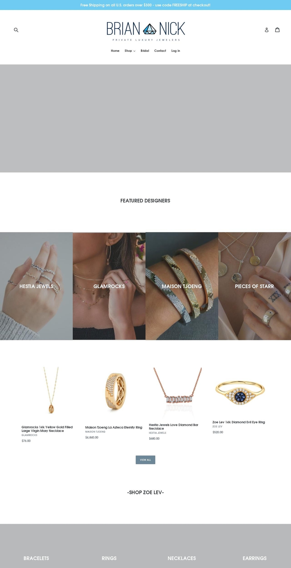 bnprivatejewelers.com — Shopify storefront screenshot