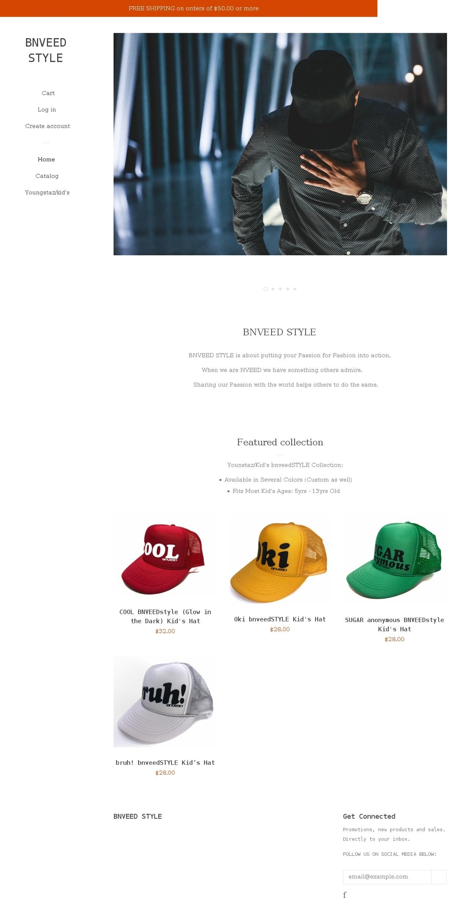 bnveed.com shopify website screenshot