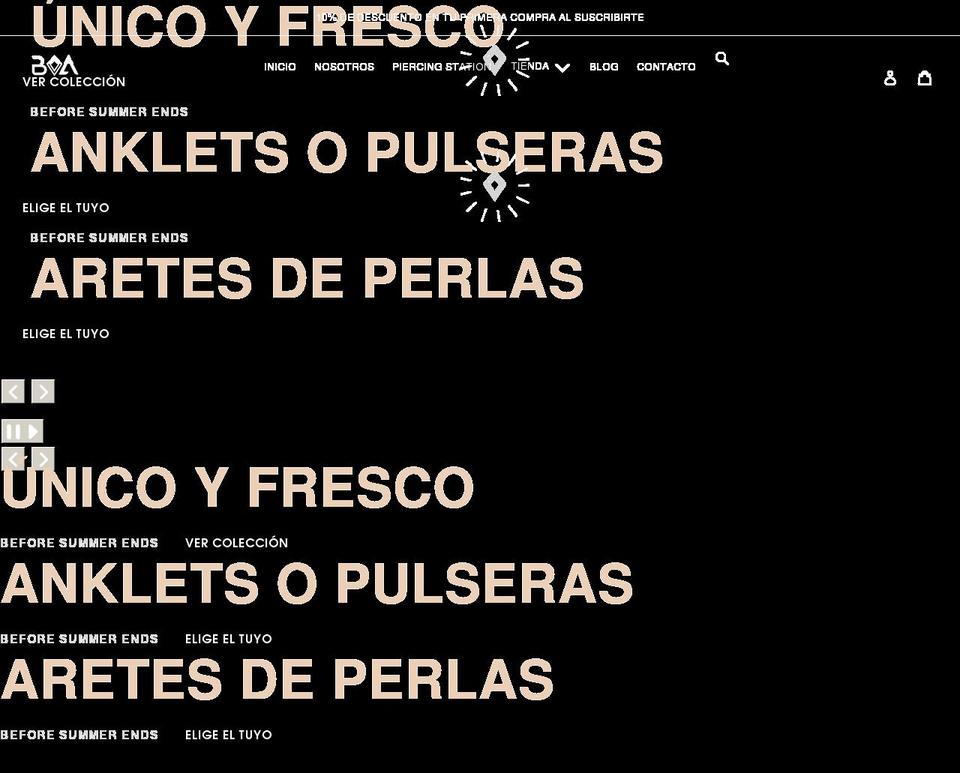 boaccesorios.com shopify website screenshot