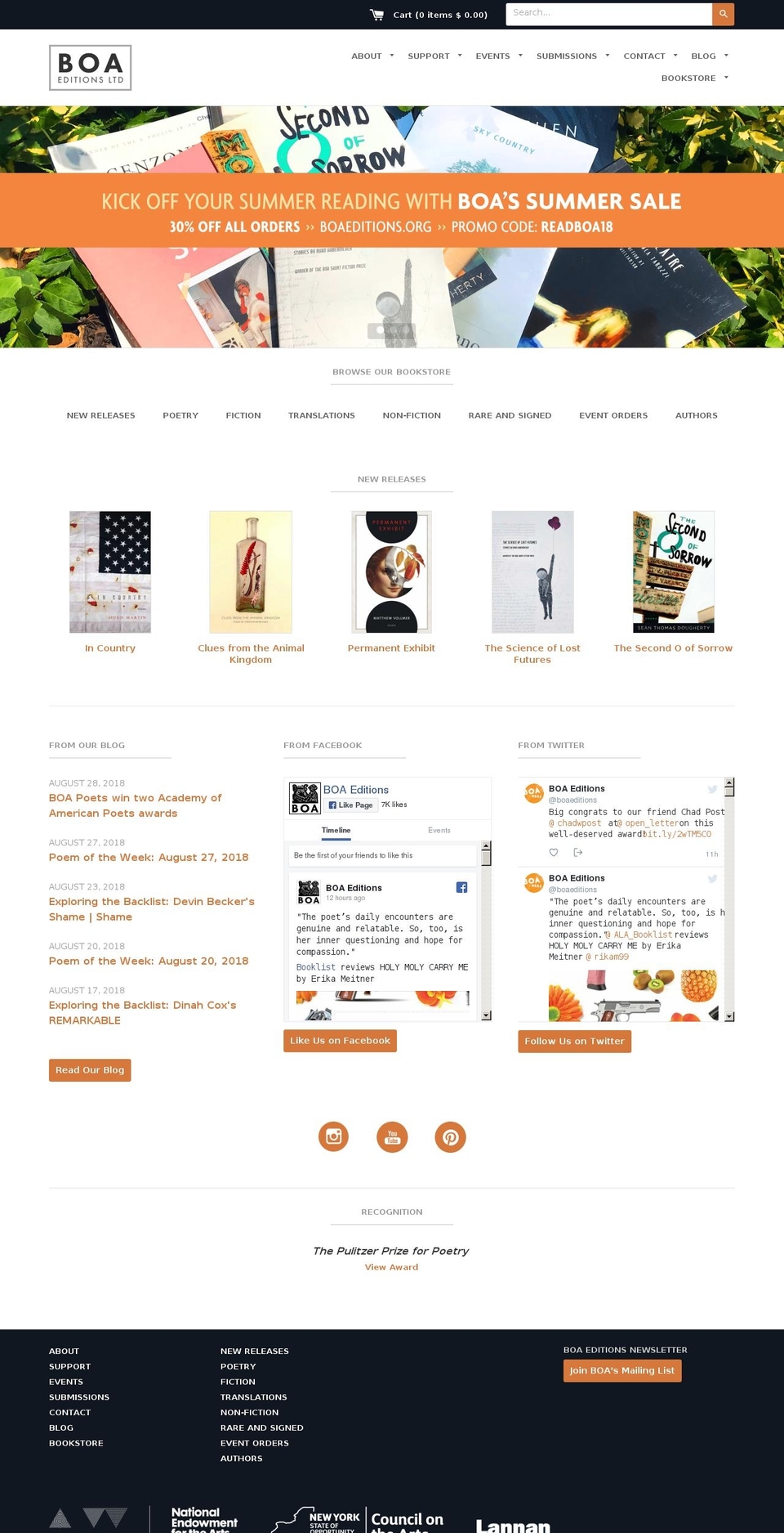 boa-theme Shopify theme site example boaeditions.com