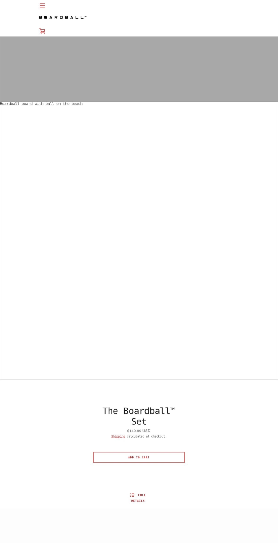 boardballsport.com shopify website screenshot
