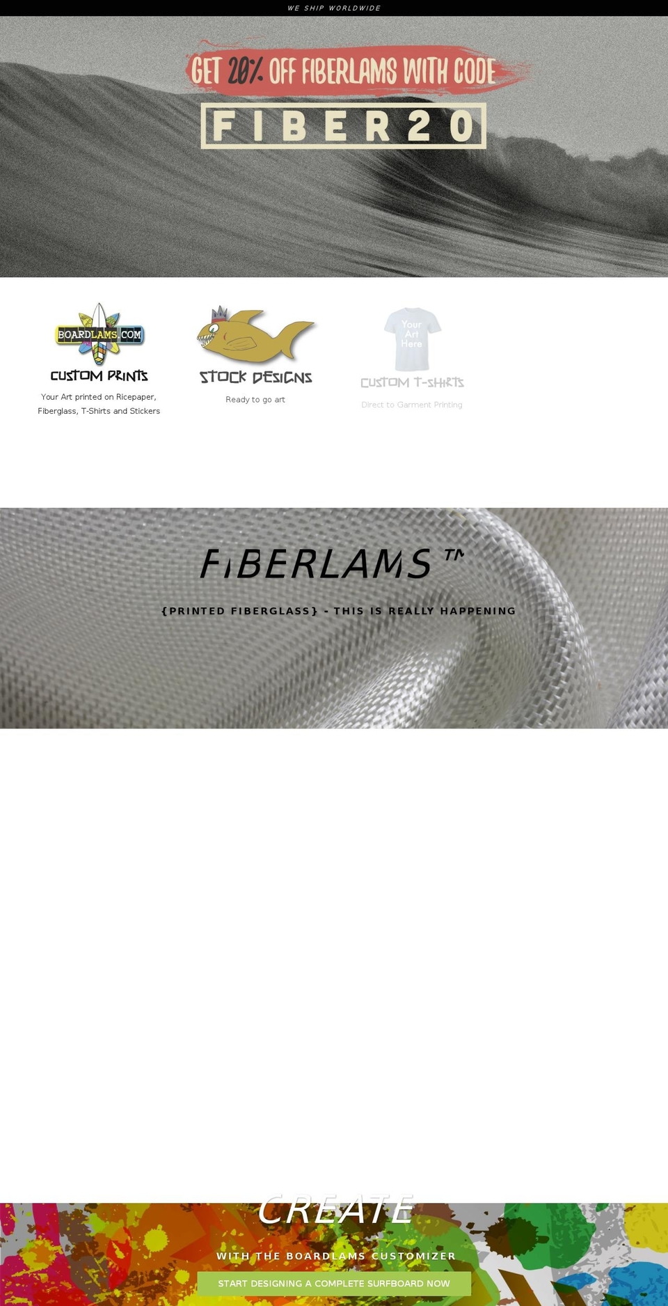 boardlam.com shopify website screenshot