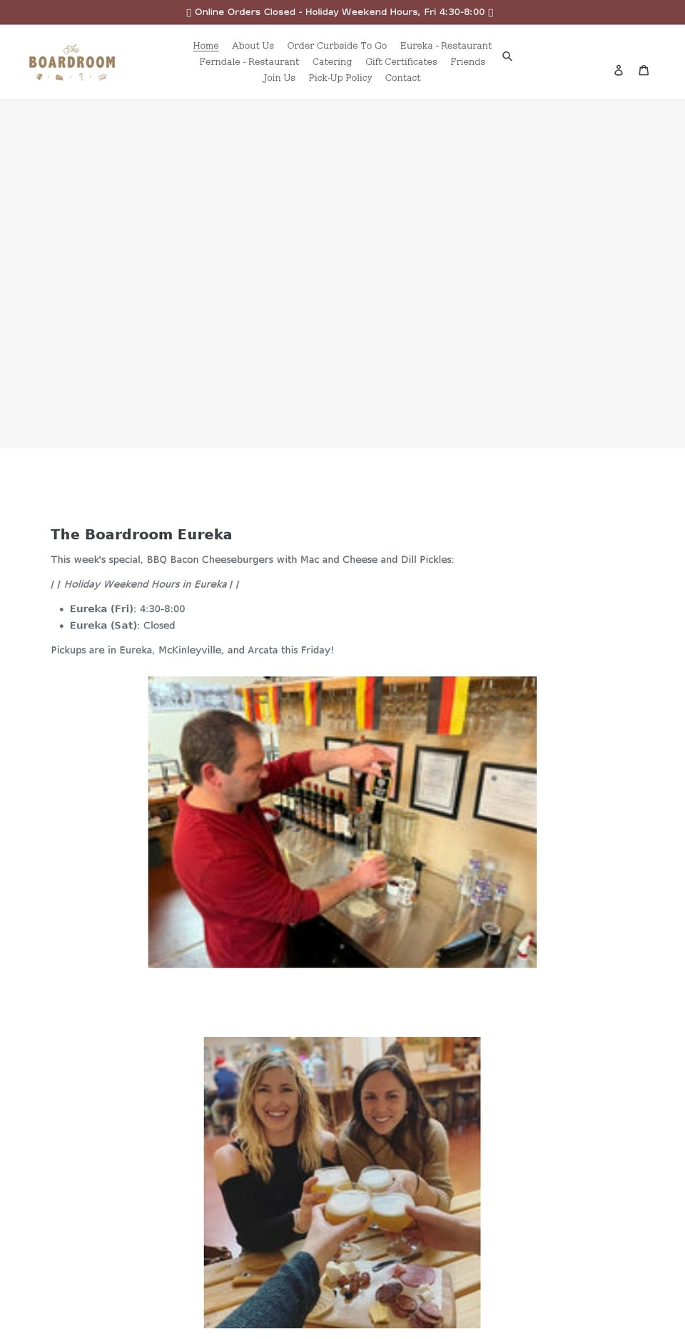 boardroomeureka.com shopify website screenshot