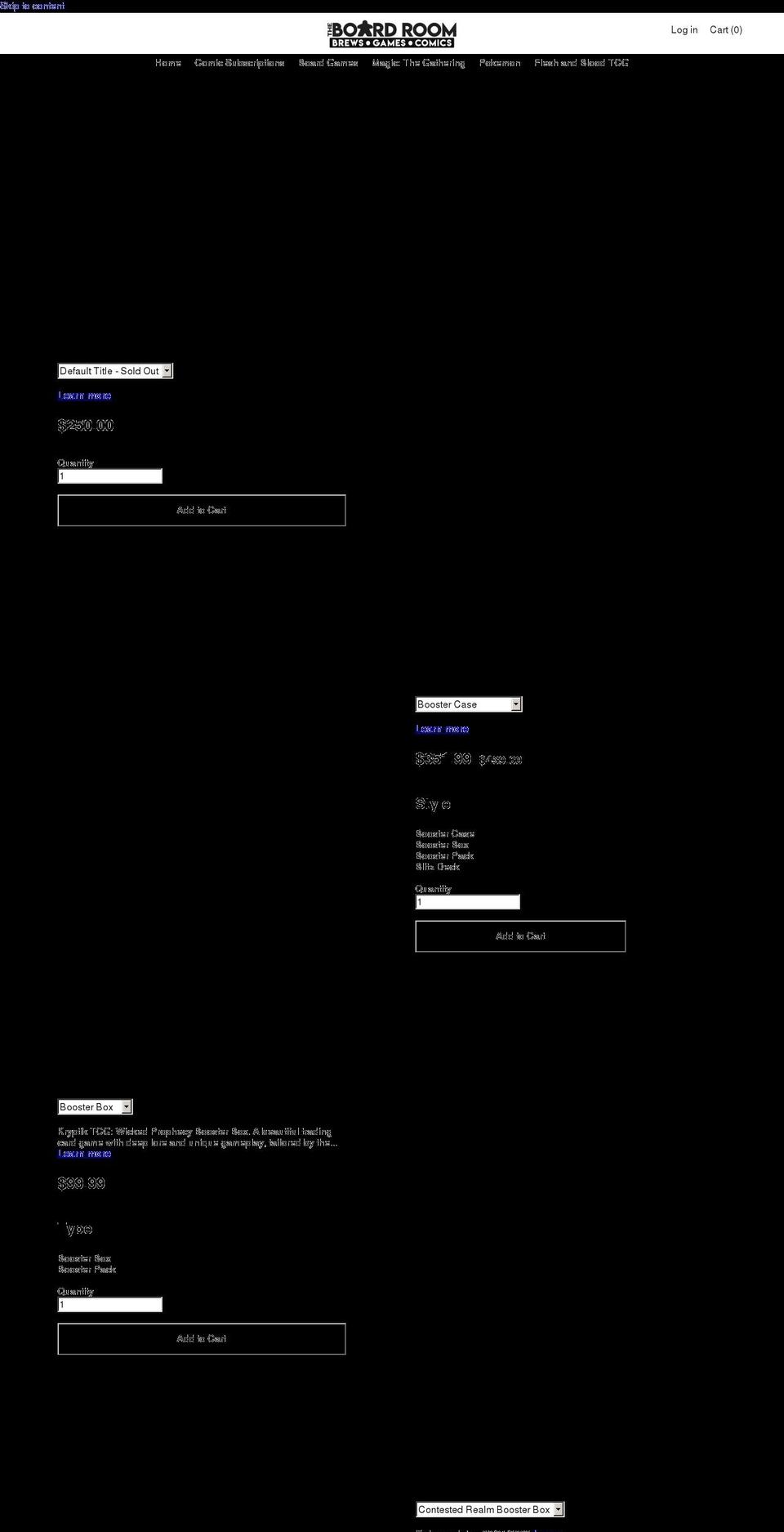 boardroomwv.com shopify website screenshot