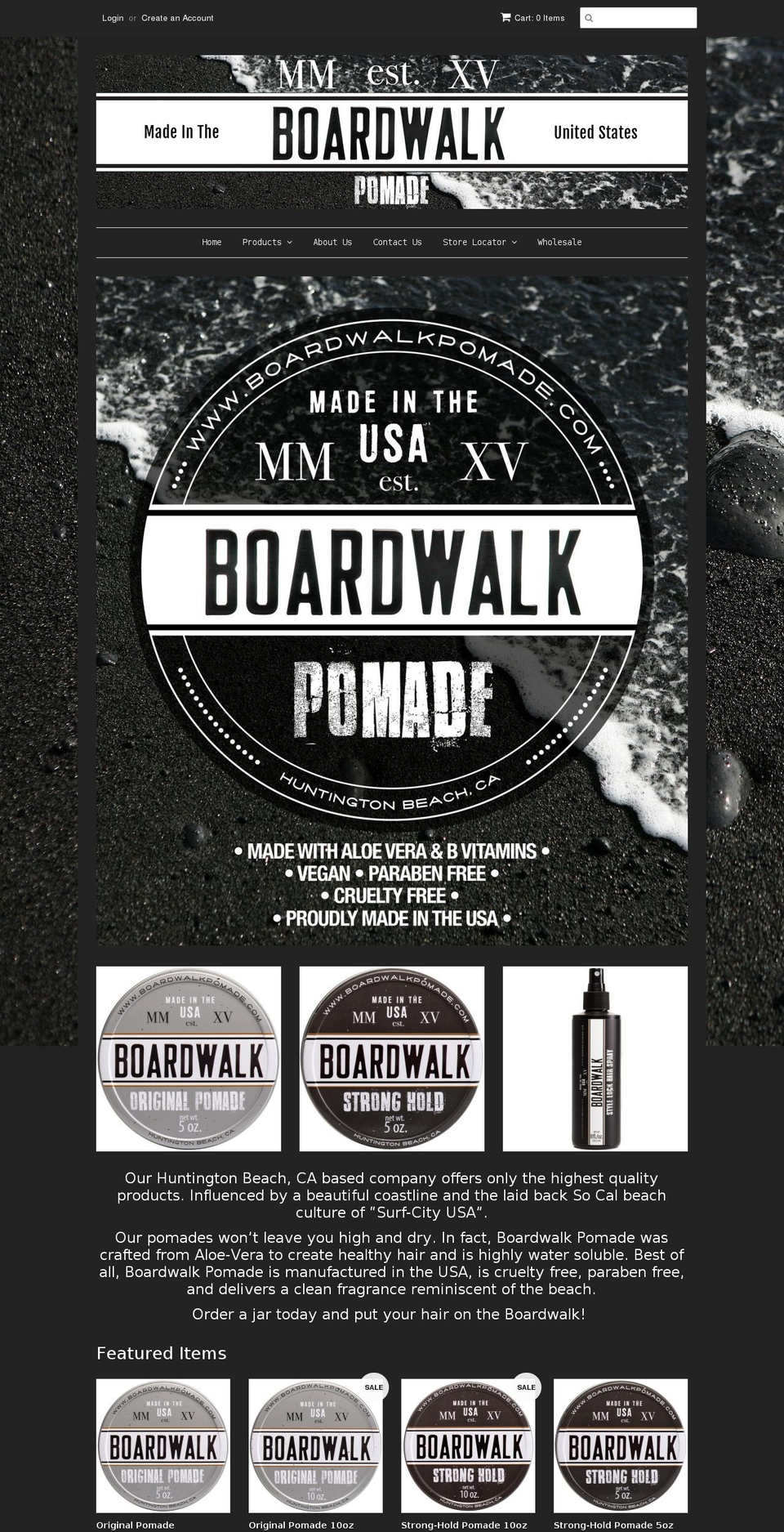 boardwalkpomade.com shopify website screenshot