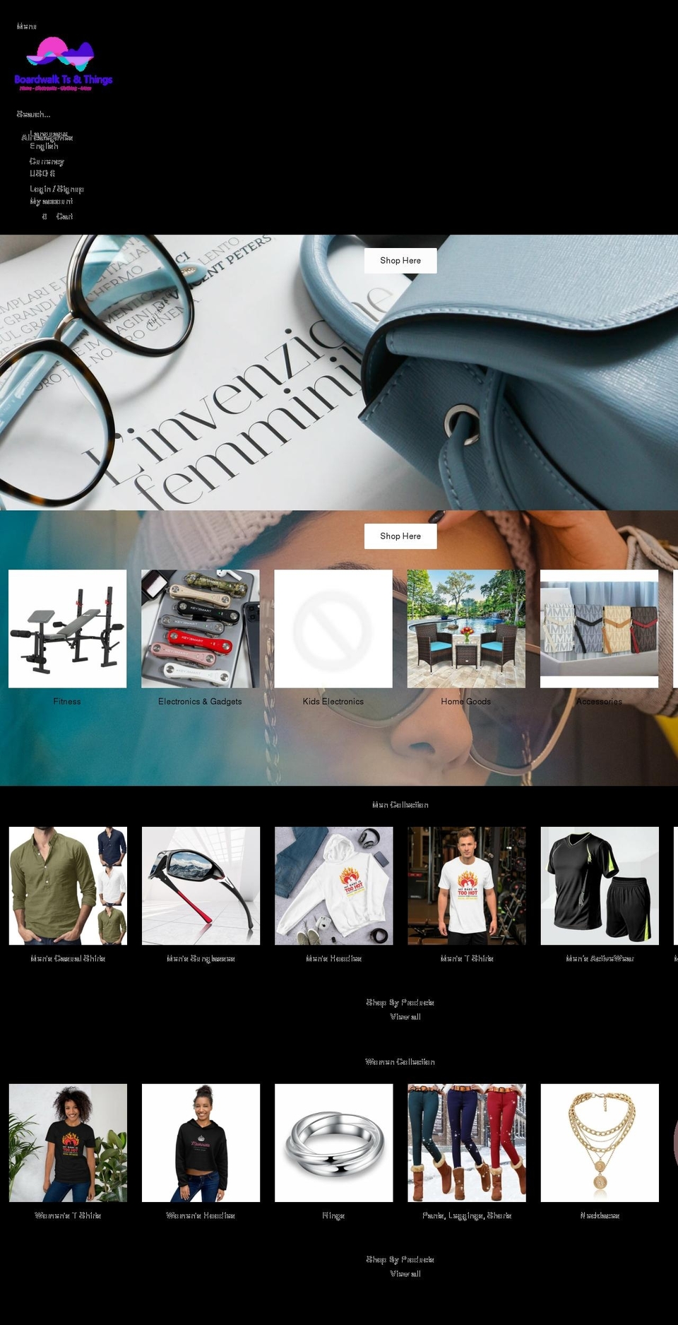boardwalktsthings.com shopify website screenshot