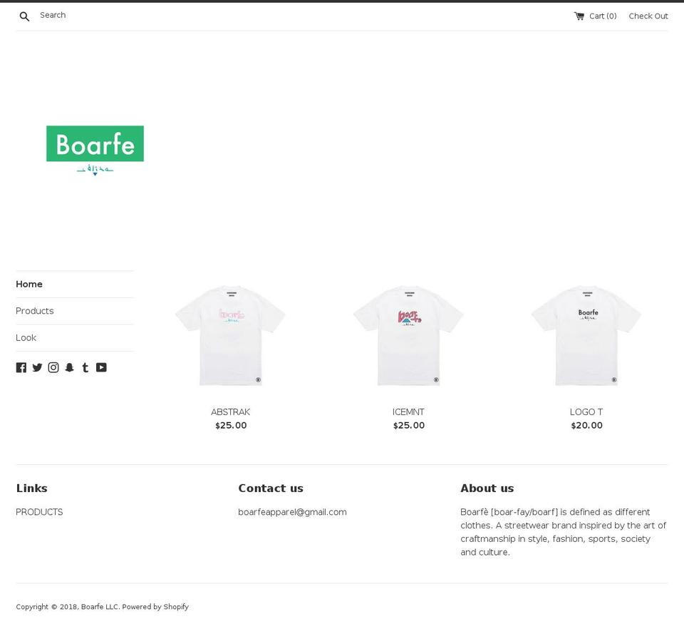 boarfe.com — Shopify storefront screenshot