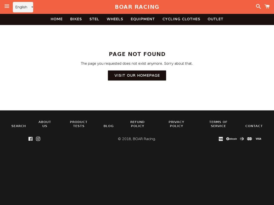 boarracing.dk shopify website screenshot