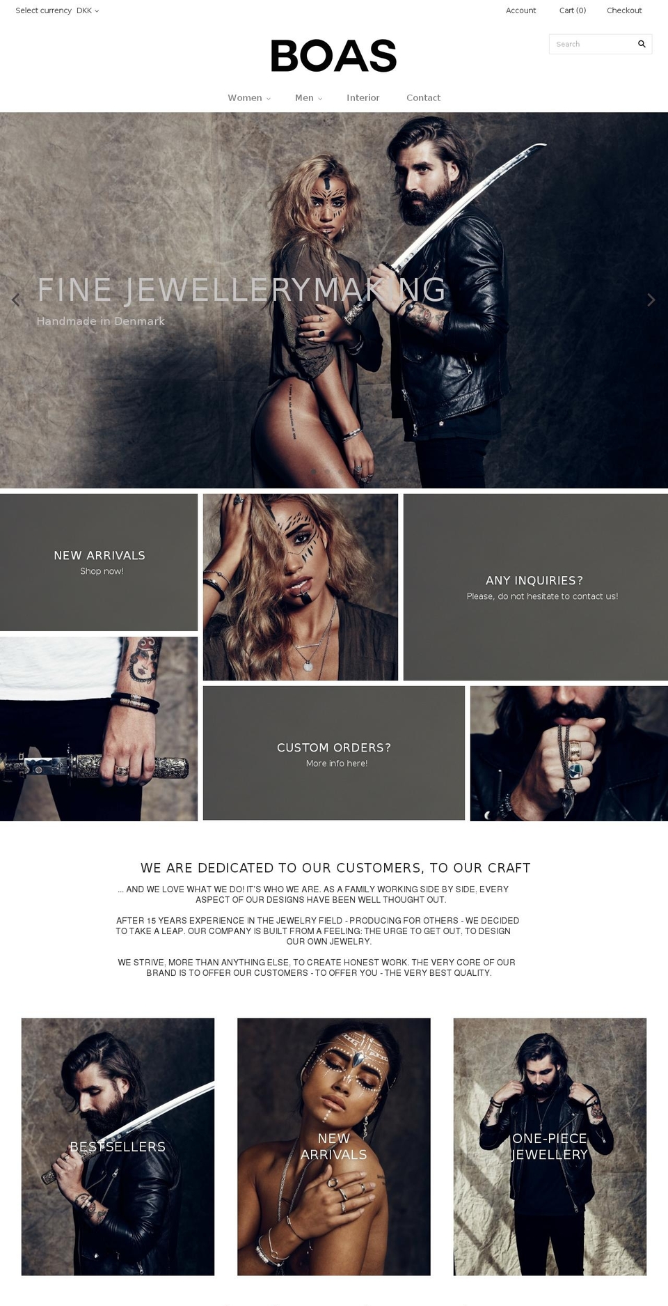 boascopenhagen.com shopify website screenshot