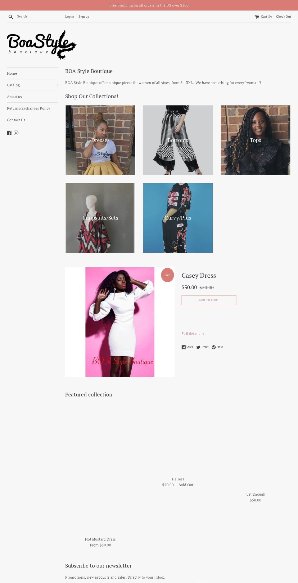 boastyleboutique.com — Shopify storefront screenshot