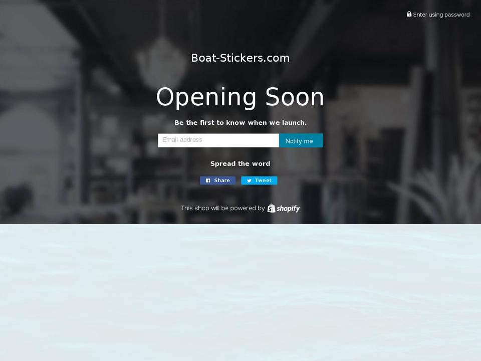 boat-stickers.com — Shopify storefront screenshot
