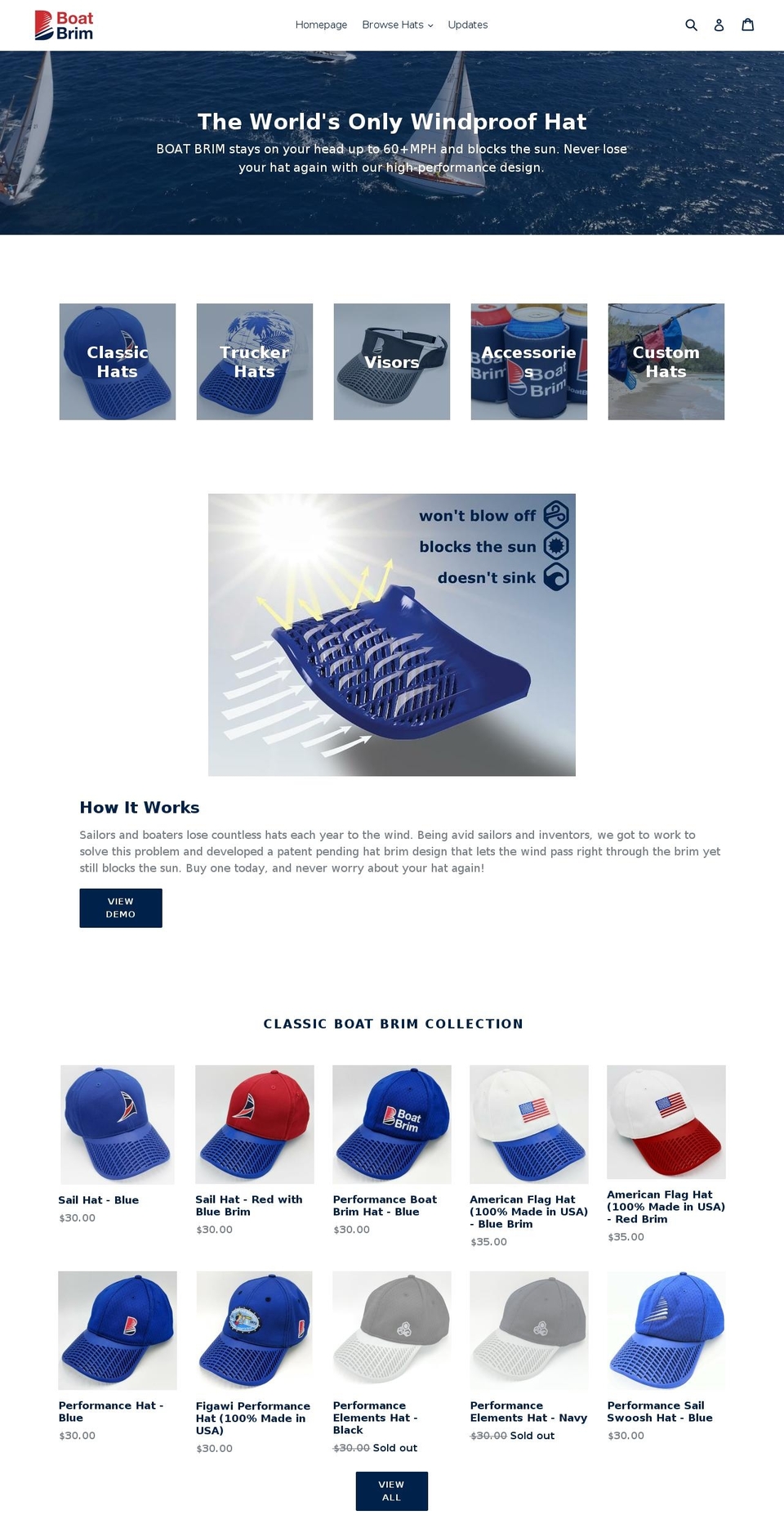 boatbrim.com shopify website screenshot