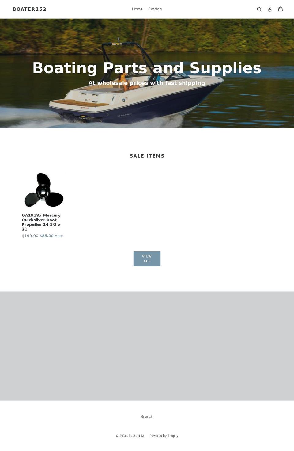 boater152.com shopify website screenshot
