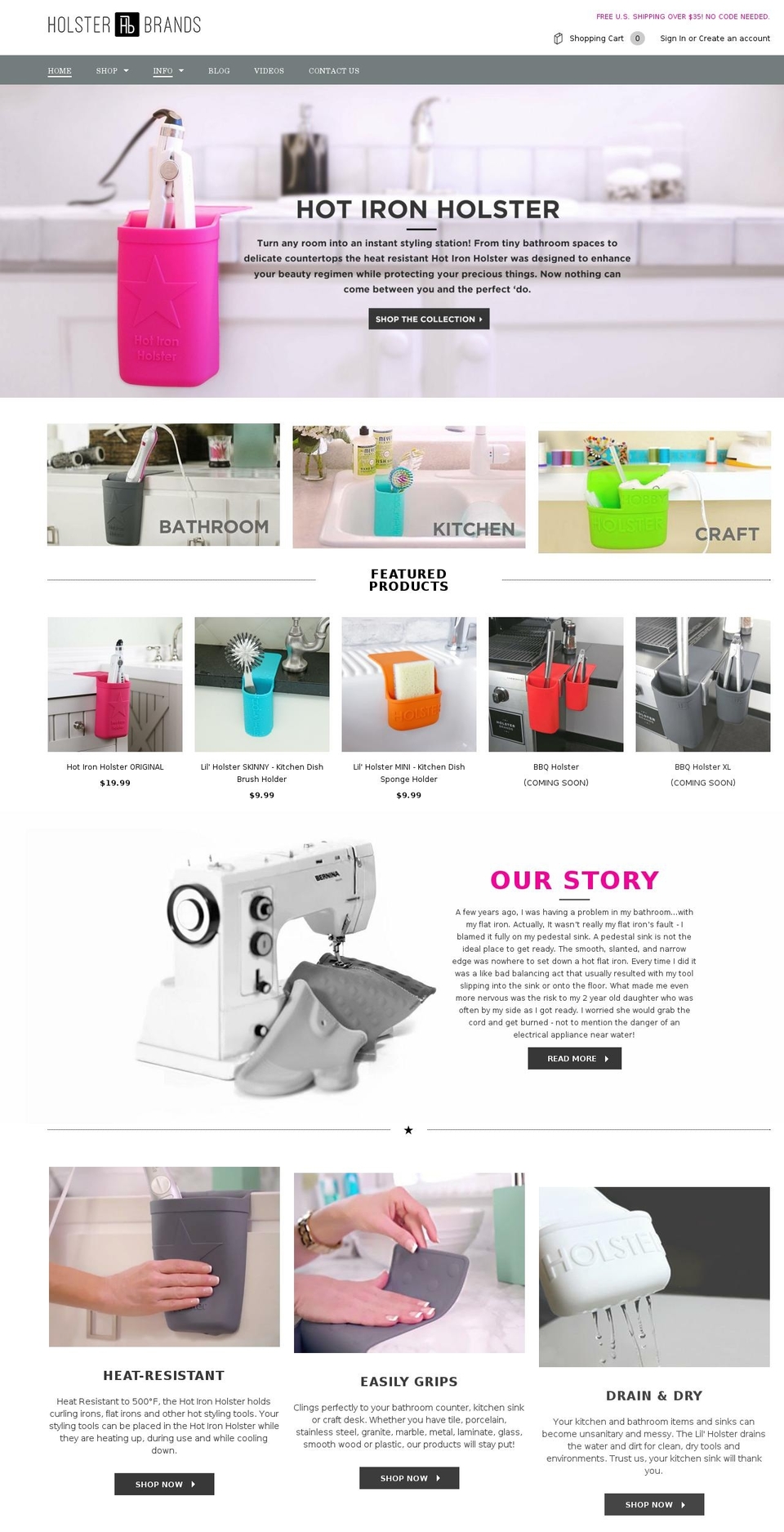 boaterholster.com — Shopify storefront screenshot