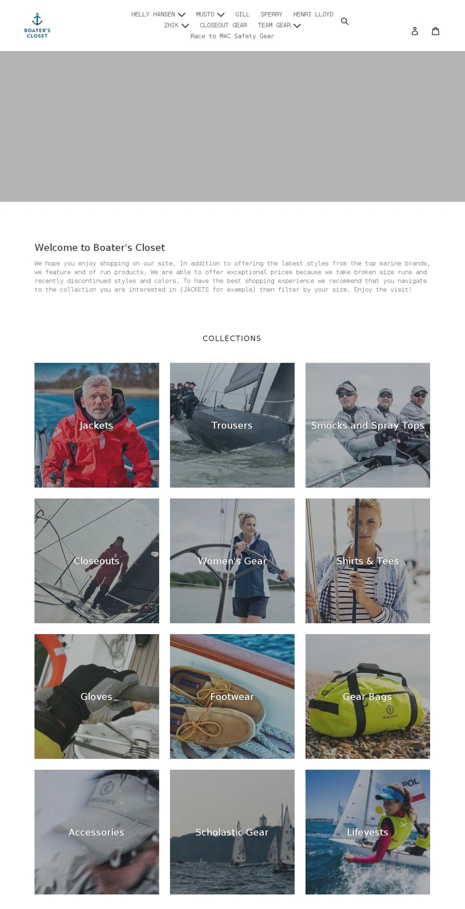 boatingcloseout.com shopify website screenshot