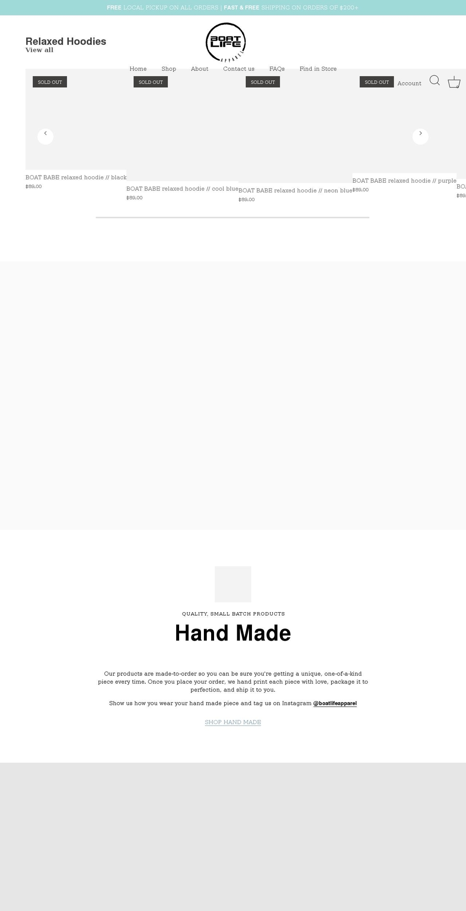 boatlifeapparel.com shopify website screenshot