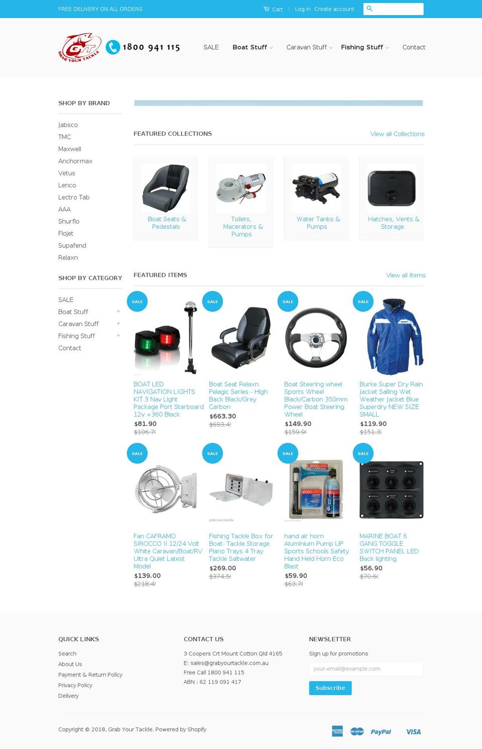 boatstuff.com.au shopify website screenshot