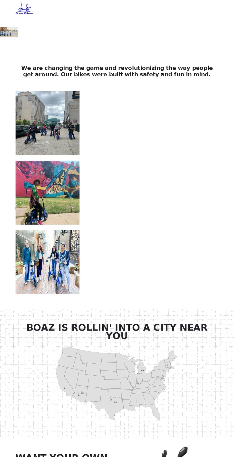 boazbikes.com shopify website screenshot