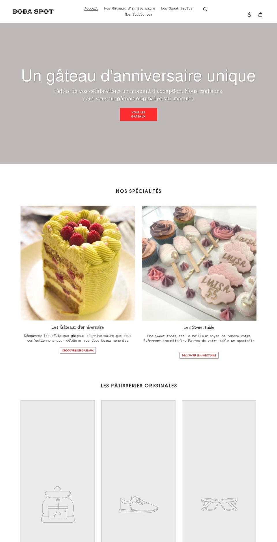 boba-spot.com shopify website screenshot