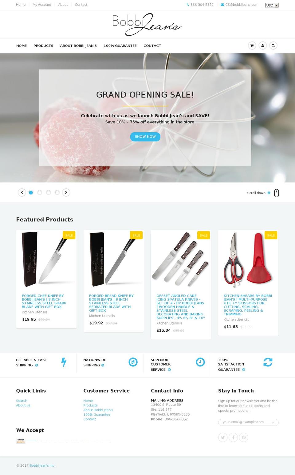 bobbijeans.com shopify website screenshot