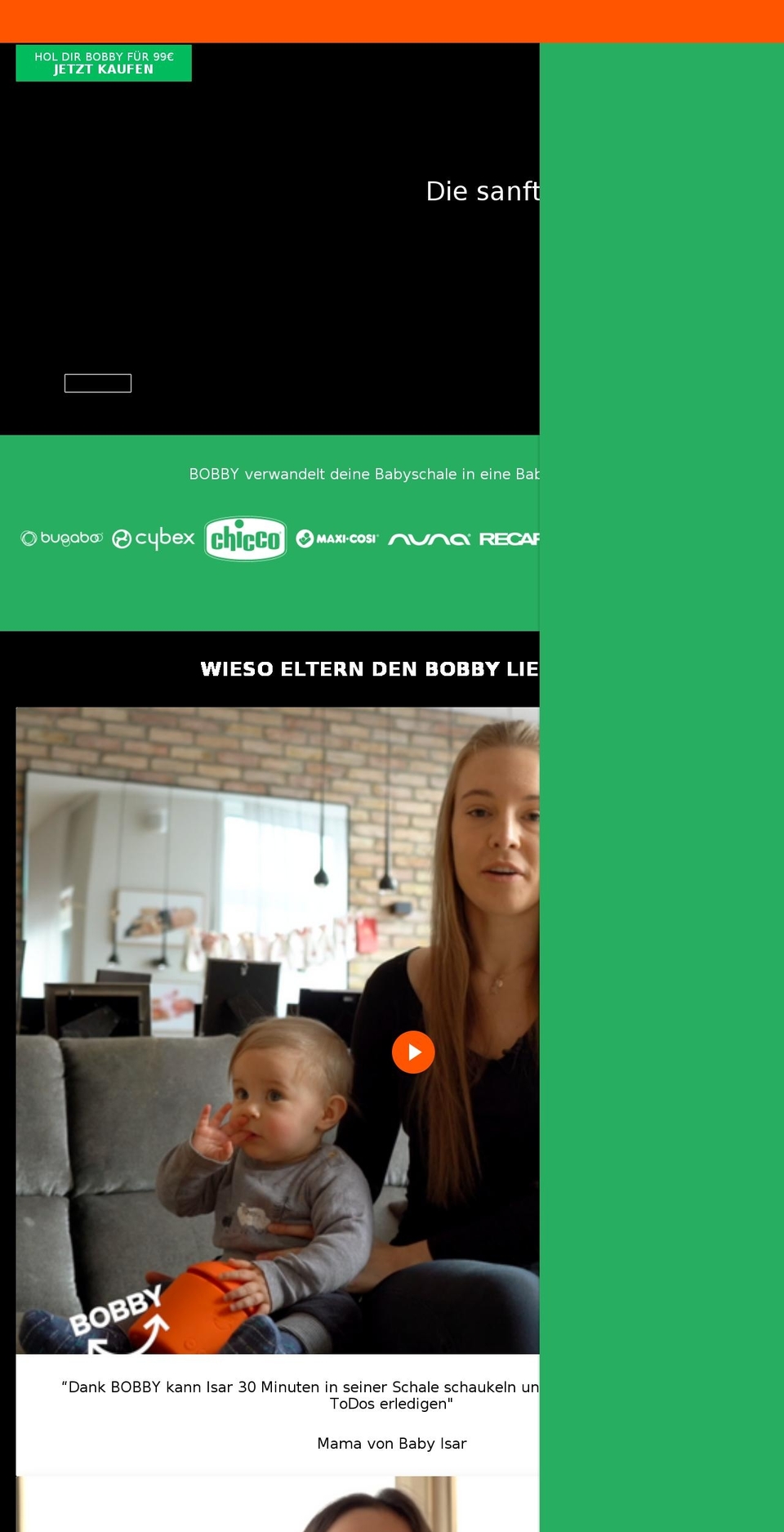 bobby.baby shopify website screenshot