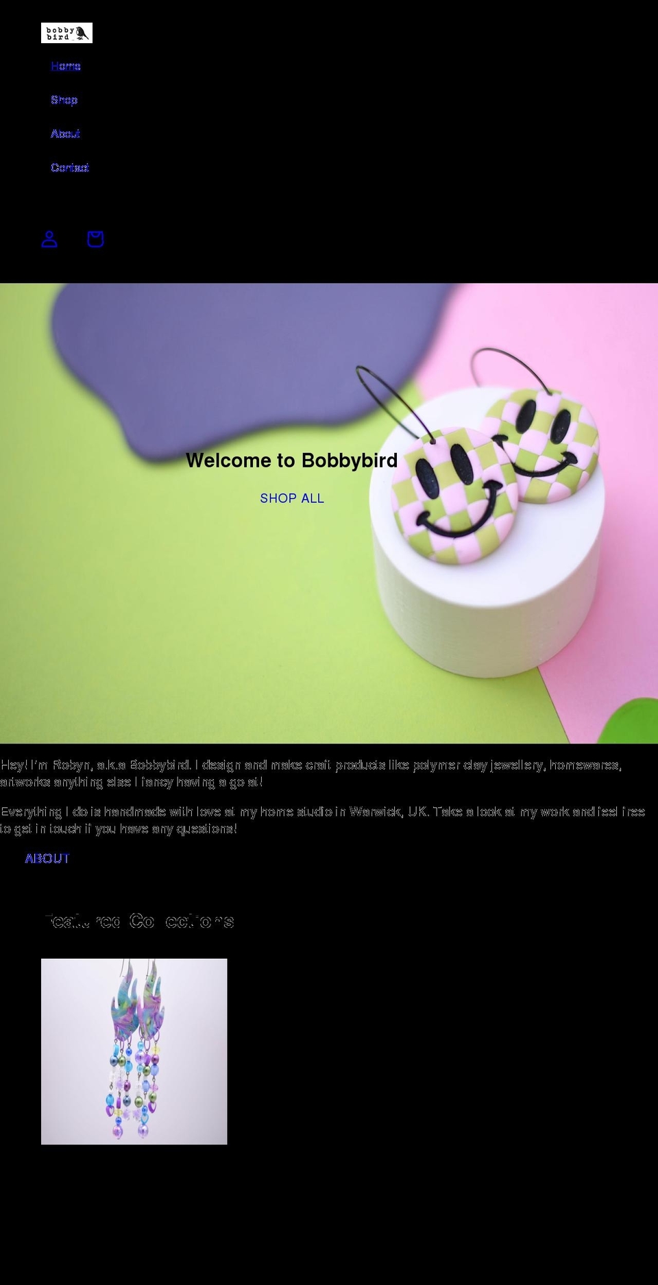 bobbybird.co.uk shopify website screenshot