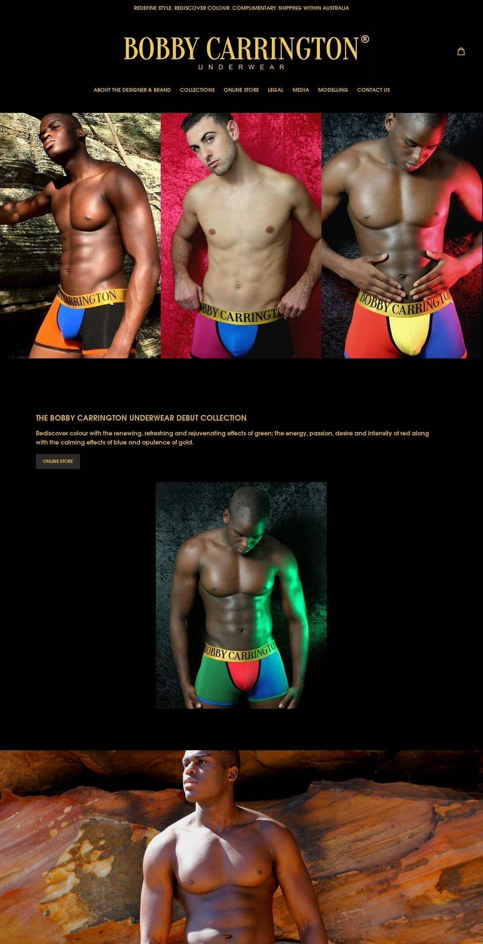 bobbycarrington.com shopify website screenshot