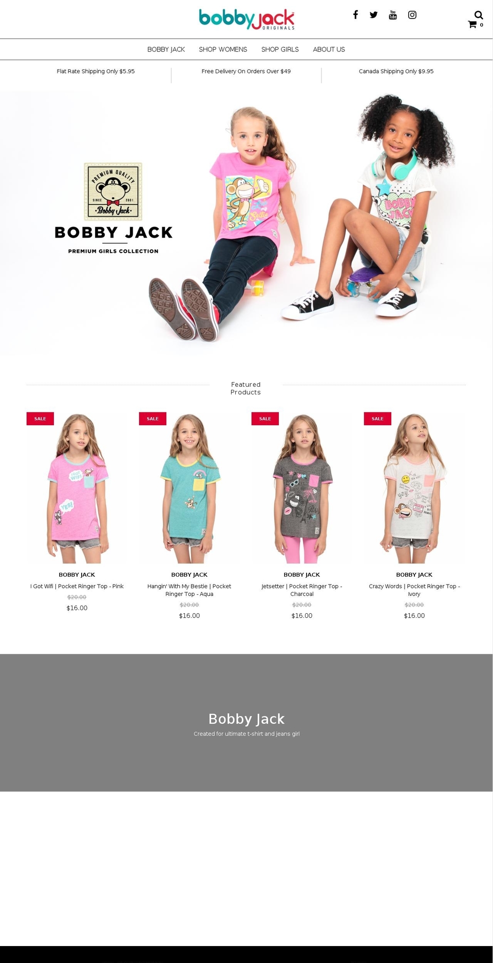 bobbyjackbrand.com shopify website screenshot