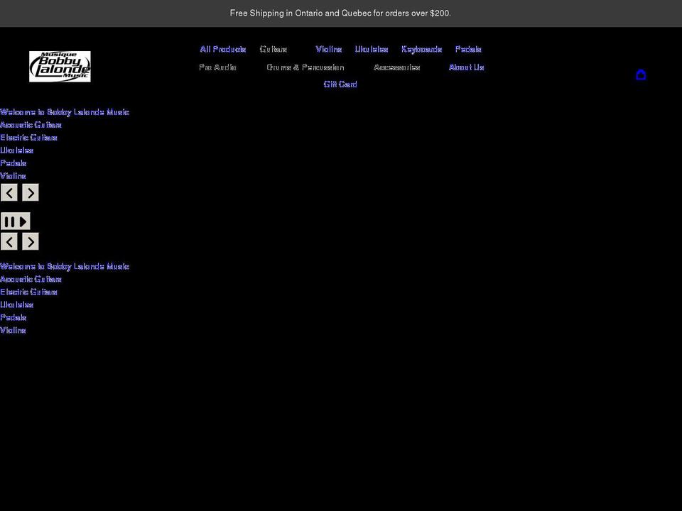bobbylalonde.com shopify website screenshot