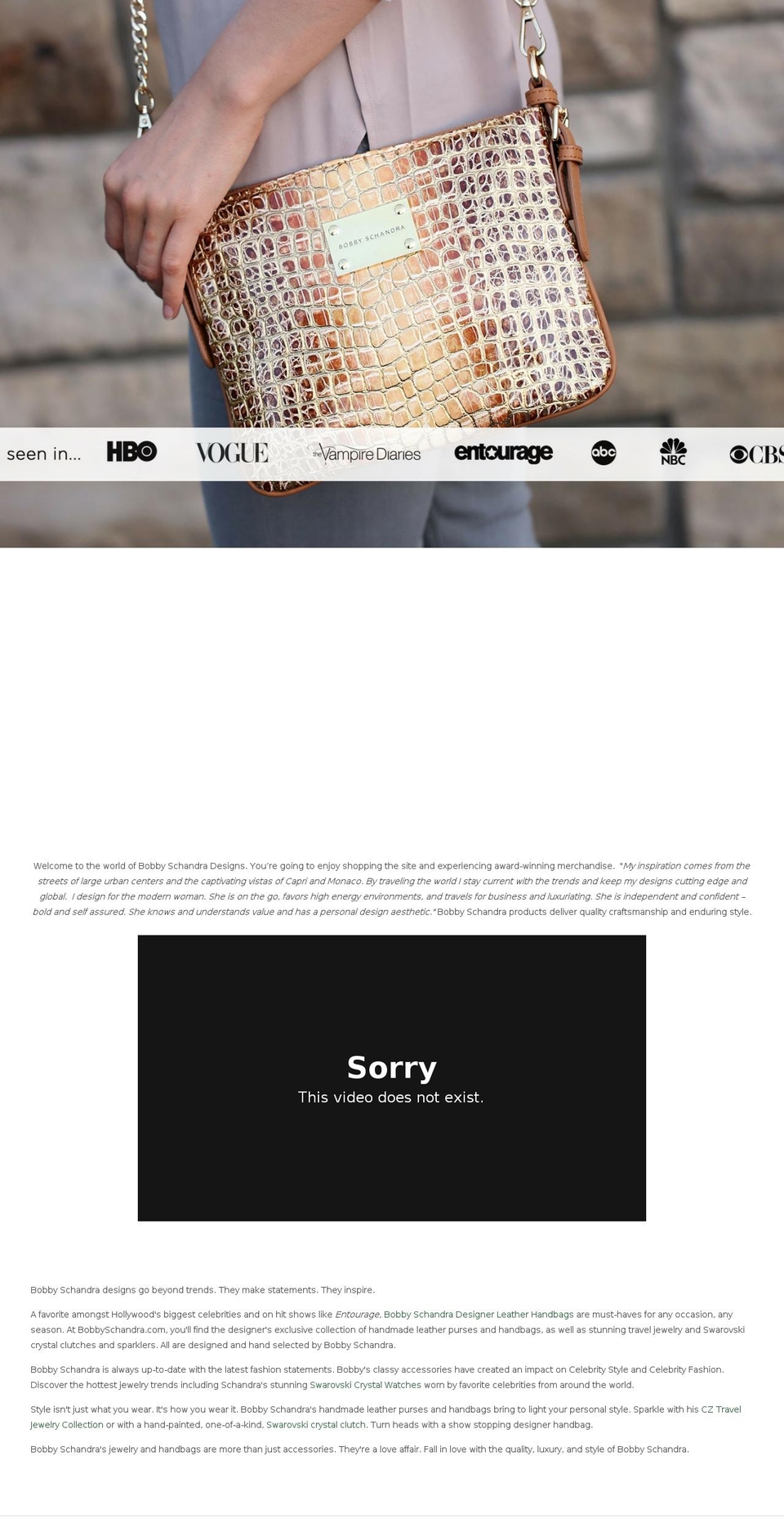 bobbyschandra.com shopify website screenshot