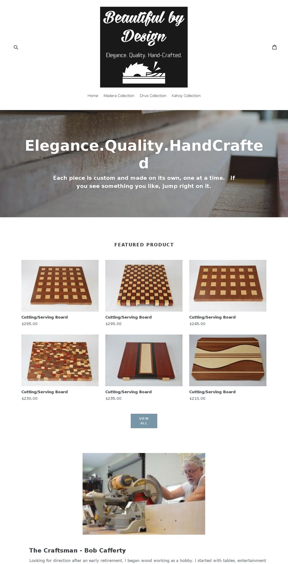 bobcafferty.com — Shopify storefront screenshot